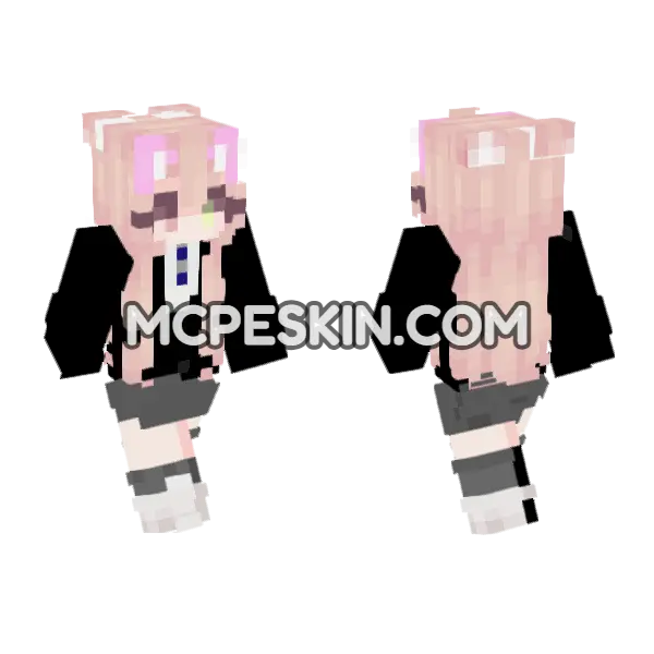 Jenny Addon Skin Minecraft Bedrock skin, front and back