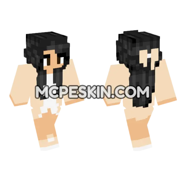 Jenny Addon Skin Minecraft Bedrock skin, front and back