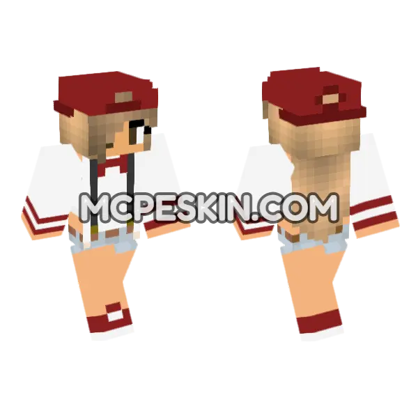 Jenny Addon Skin Minecraft Bedrock skin, front and back