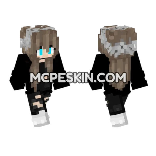 Jenny Addon Skin Minecraft Bedrock skin, front and back