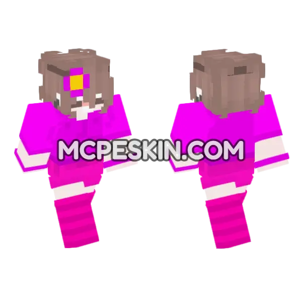 Jenny Addon Skin Minecraft Bedrock skin, front and back