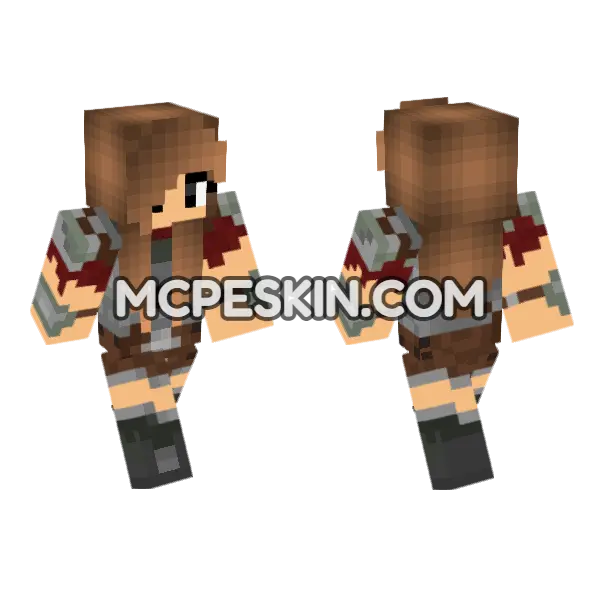 Jenny Addon Skin Minecraft Bedrock skin, front and back