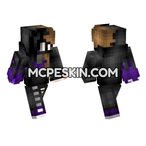 Jenny Addon Skin Minecraft Bedrock skin, front and back
