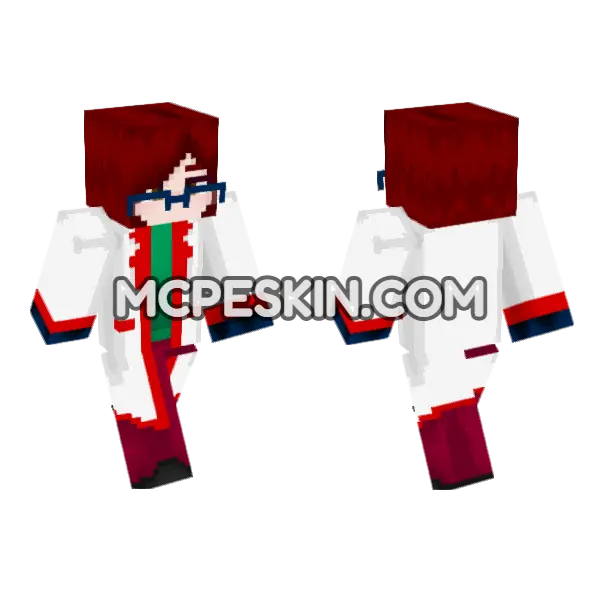 Jenny Addon Skin Minecraft Bedrock skin, front and back