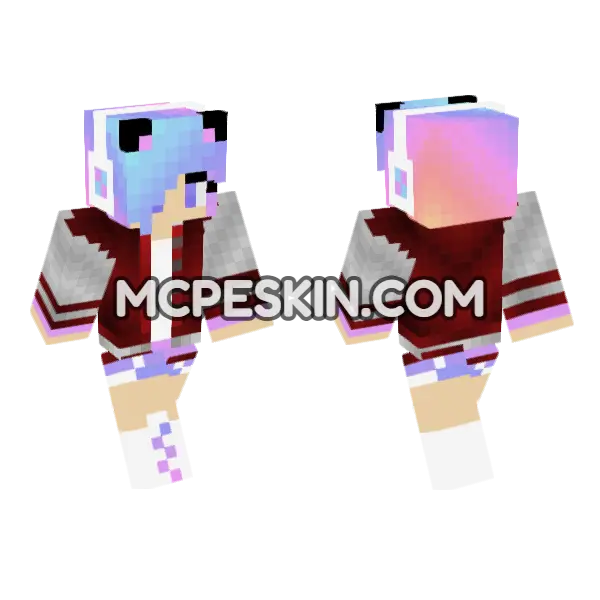 Jenny Addon Skin Minecraft Bedrock skin, front and back