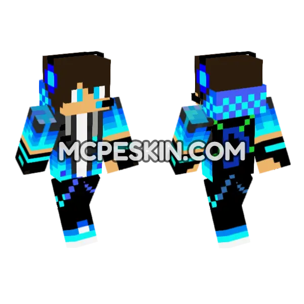 Jenny Addon Skin Minecraft Bedrock skin, front and back
