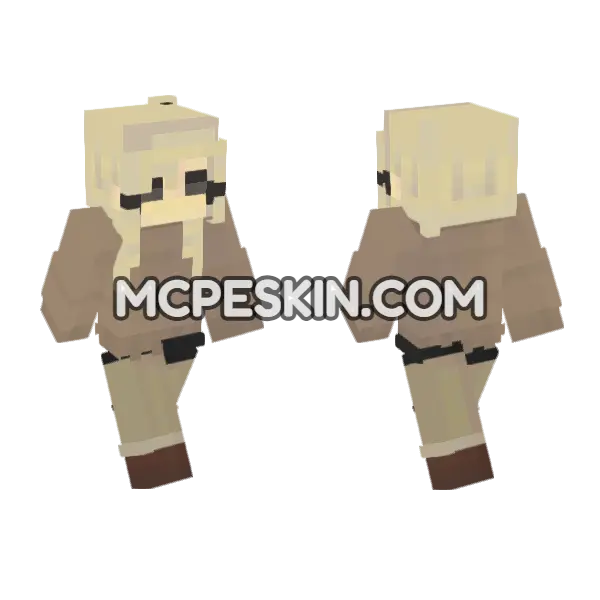 Jenny Addon Skin Minecraft Bedrock skin, front and back
