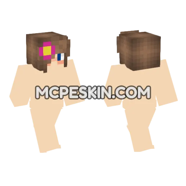 Jenny Addon Skin Minecraft Bedrock skin, front and back