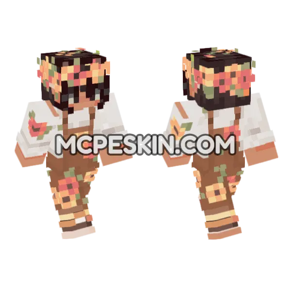 Jenny Addon Skin Minecraft Bedrock skin, front and back