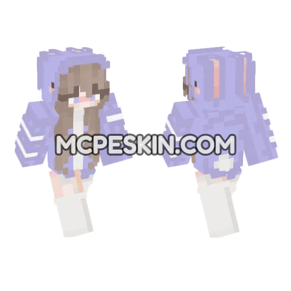 Jenny Addon Skin Minecraft Bedrock skin, front and back