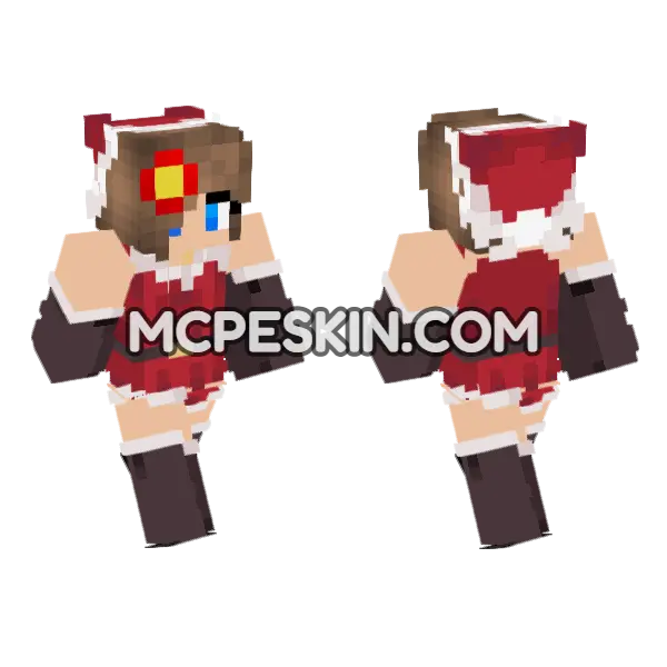 Jenny Addon Skin Minecraft Bedrock skin, front and back