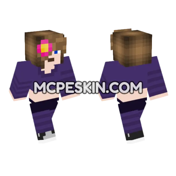 Jenny Belle HD Bedrock Skin Minecraft Bedrock skin, front and back