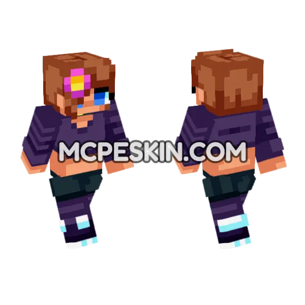 Jenny Belle HD Bedrock Skin Minecraft Bedrock skin, front and back