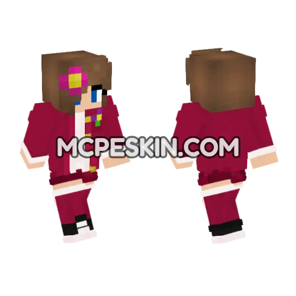 Jenny Belle HD Bedrock Skin Minecraft Bedrock skin, front and back