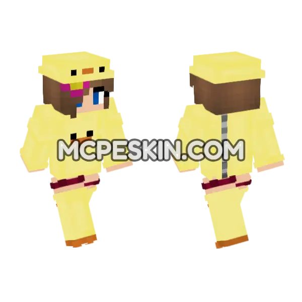 Jenny Belle HD Skin Minecraft Bedrock skin, front and back