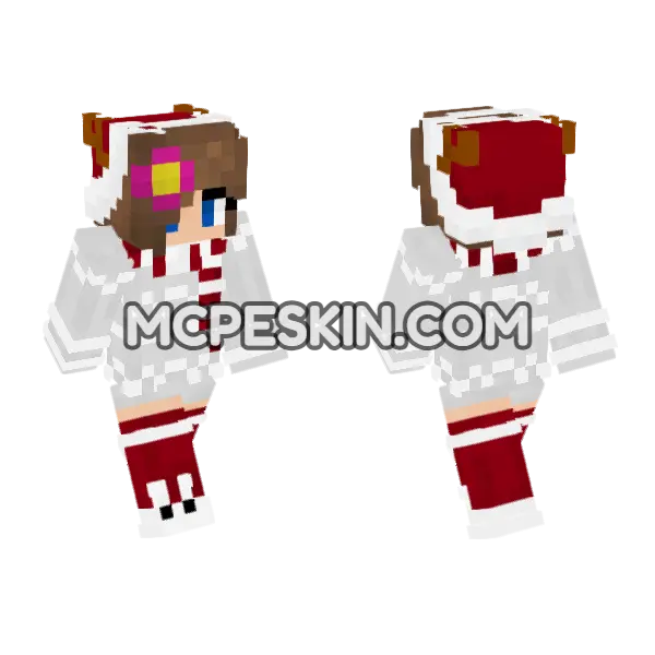 Jenny Belle – Jenny Addon Minecraft Bedrock skin, front and back