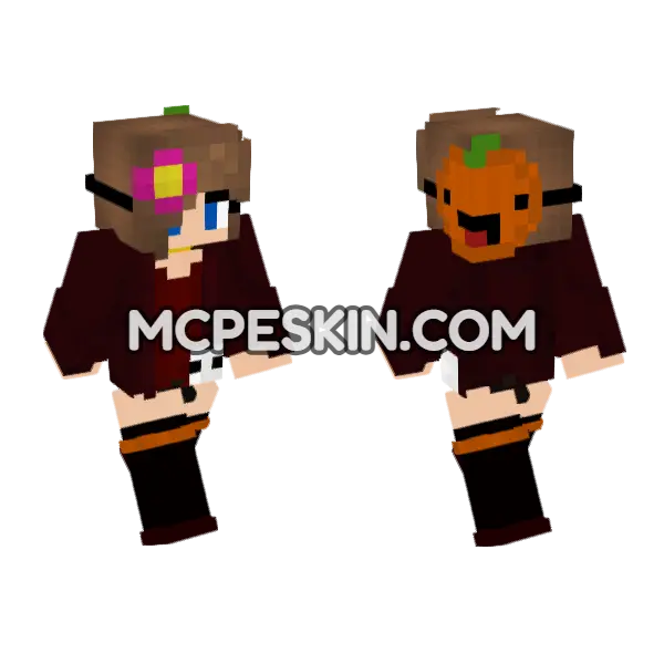 Jenny Belle – Jenny Addon Minecraft Bedrock skin, front and back