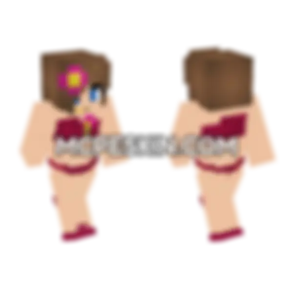 Jenny Belle – Jenny Mod Skin Minecraft Bedrock skin, front and back