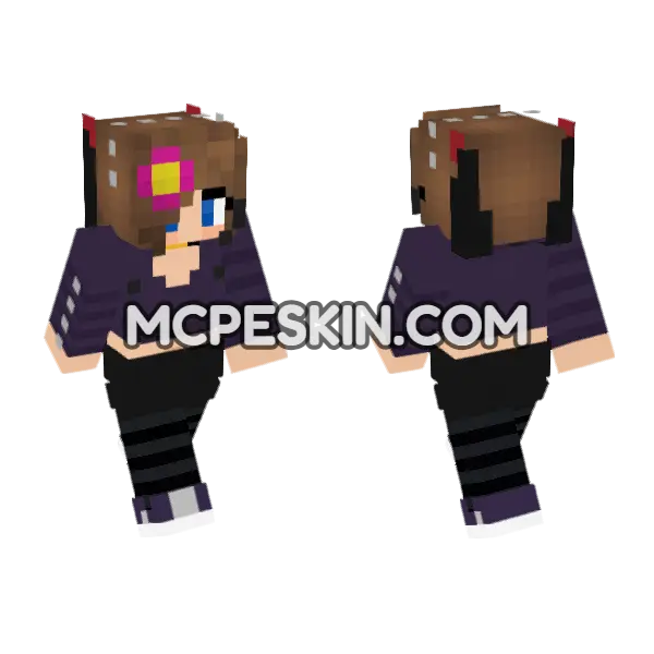 Jenny Belle Skin Minecraft Bedrock skin, front and back