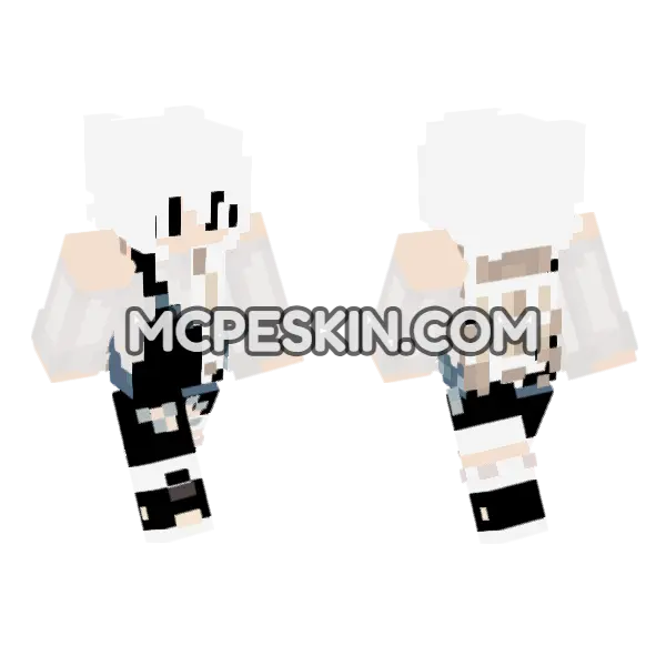 Jenny Character Skin Minecraft Bedrock skin, front and back