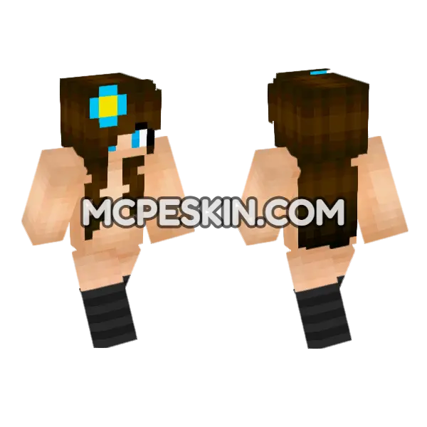 Jenny Character Skin Minecraft Bedrock skin, front and back