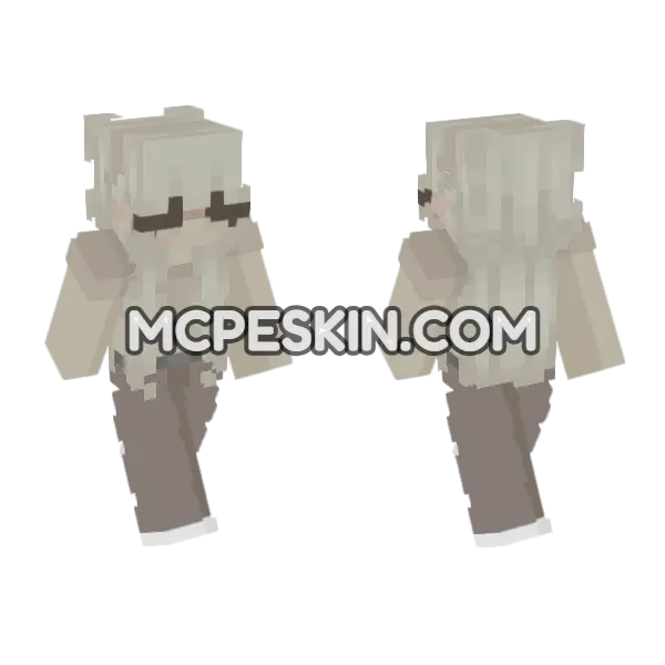 Jenny Character Skin Minecraft Bedrock skin, front and back