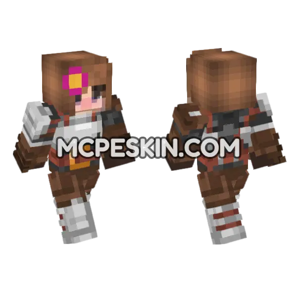 Jenny Character Skin Minecraft Bedrock skin, front and back