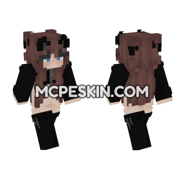 Jenny Character Skin Minecraft Bedrock skin, front and back