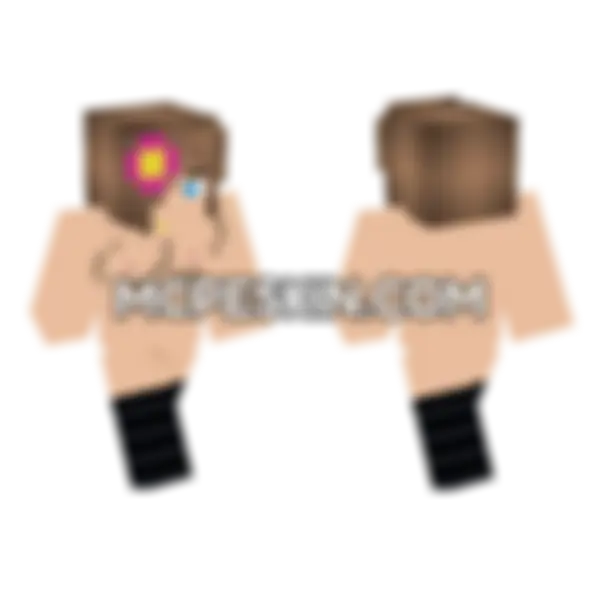 Jenny Character Skin Minecraft Bedrock skin, front and back