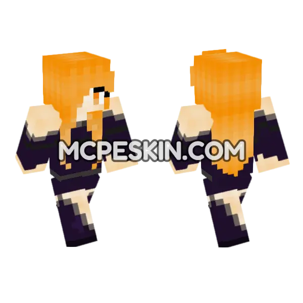 Jenny Character Skin Minecraft Bedrock skin, front and back
