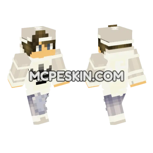 Jenny Character Skin Minecraft Bedrock skin, front and back