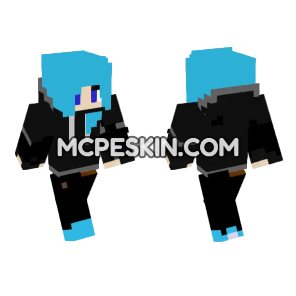 Jenny Girl Skin Minecraft Bedrock skin, front and back