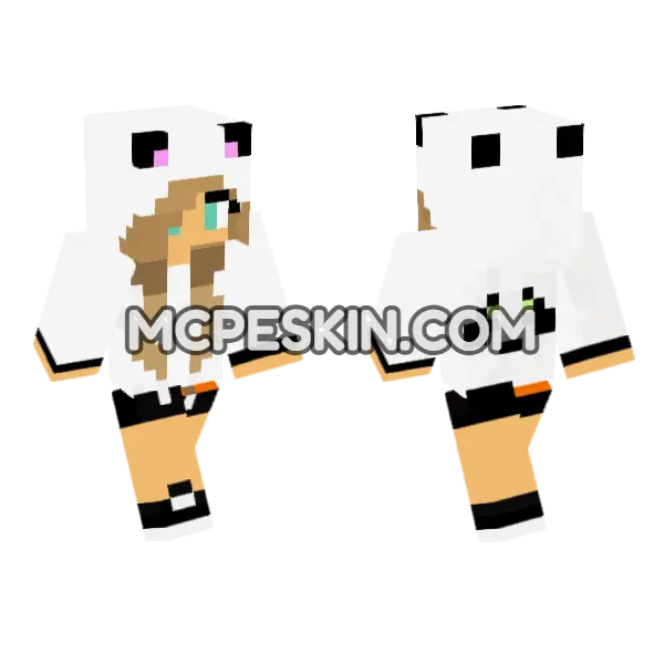 Jenny Girl Skin Minecraft Bedrock skin, front and back