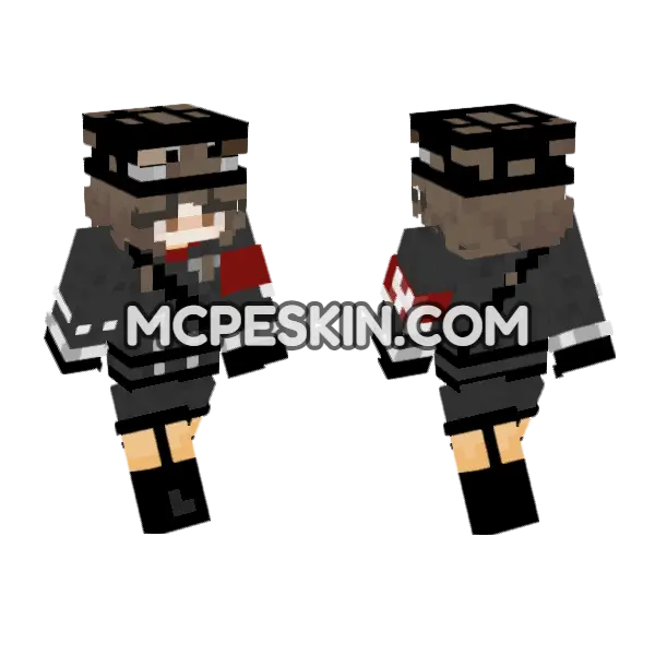 Jenny Girl Skin Minecraft Bedrock skin, front and back