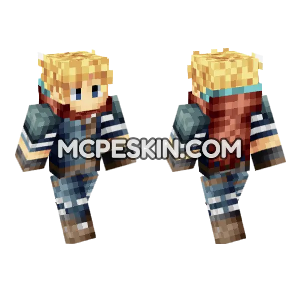 Jenny Girl Skin Minecraft Bedrock skin, front and back