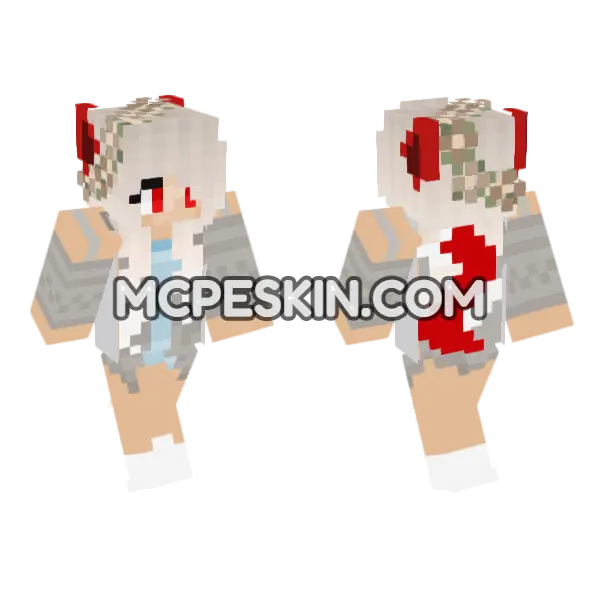 Jenny Girl Skin Minecraft Bedrock skin, front and back