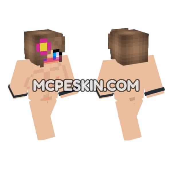 Jenny Girl Skin Minecraft Bedrock skin, front and back