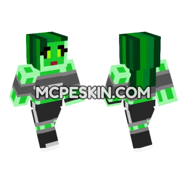 Jenny HD Skin Minecraft Bedrock skin, front and back