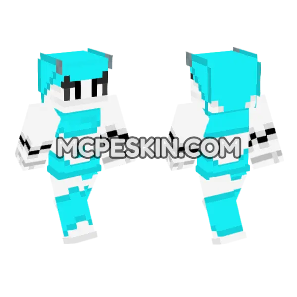 Jenny HD Skin Minecraft Bedrock skin, front and back