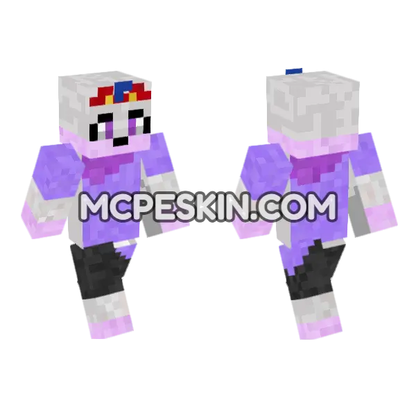 Jenny HD Skin Minecraft Bedrock skin, front and back