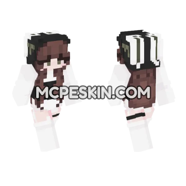 Jenny HD Skin Minecraft Bedrock skin, front and back