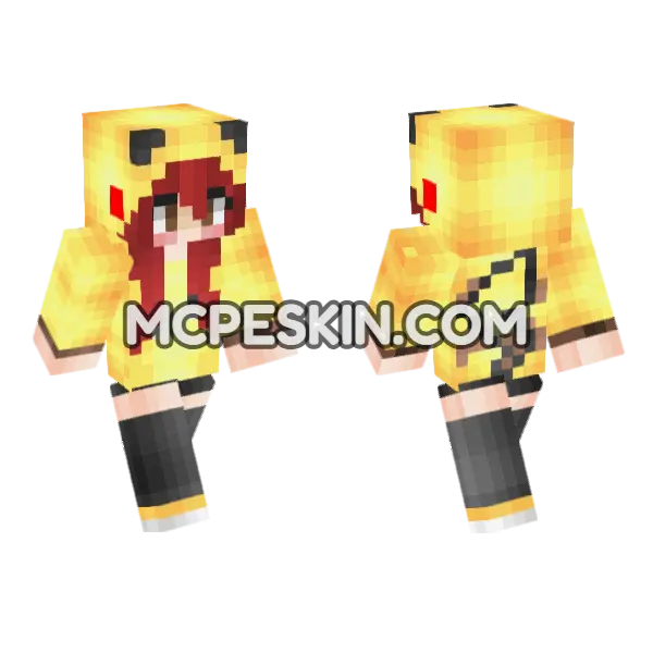 Jenny HD Skin Minecraft Bedrock skin, front and back
