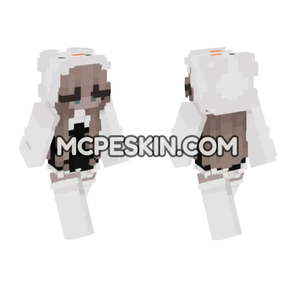 Jenny HD Skin Minecraft Bedrock skin, front and back