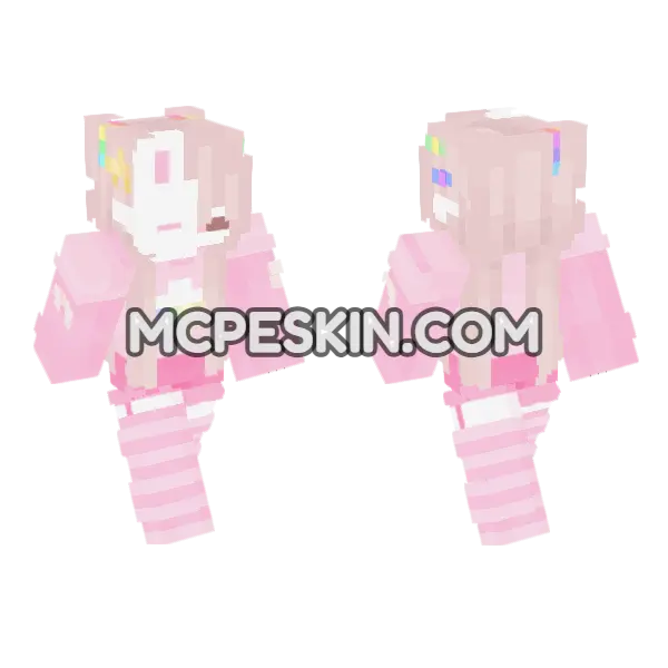 Jenny HD Skin Minecraft Bedrock skin, front and back