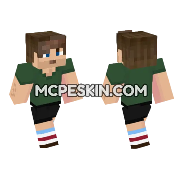 Jenny HD Skin Minecraft Bedrock skin, front and back