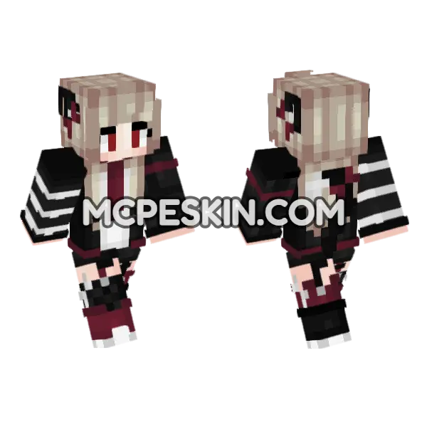 Jenny HD Skin Minecraft Bedrock skin, front and back