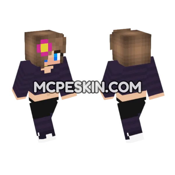 Jenny Mod Bedrock Skin Minecraft Bedrock skin, front and back