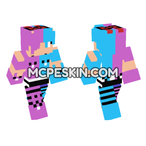 Jenny Mod Bedrock Skin Minecraft Bedrock skin, front and back