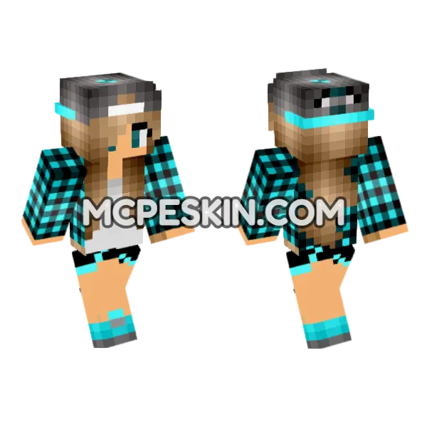 Jenny Mod Bedrock Skin Minecraft Bedrock skin, front and back