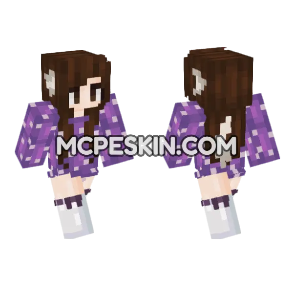 Jenny Mod Bedrock Skin Minecraft Bedrock skin, front and back